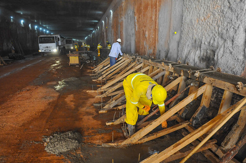Construção do túnel reúne profissionais experientes em grandes obras