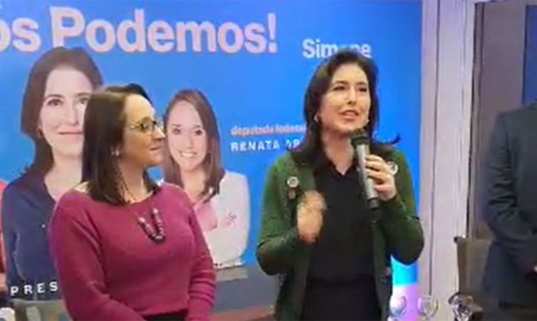 Podemos anuncia apoio a Simone Tebet