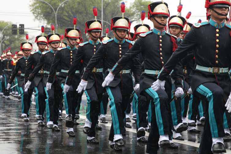 Desfile Cívico-Militar de 7 de Setembro, comemorativo ao Bicentenário da Independência do Brasil, na Avenida Dom Pedro I, no Ipiranga.