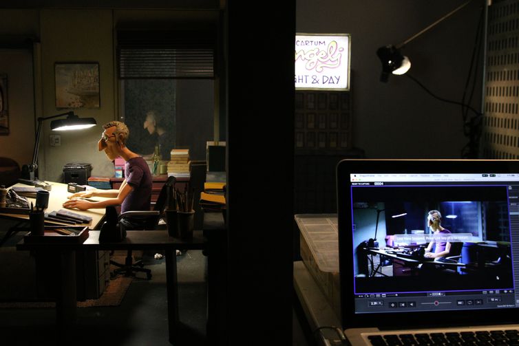 São Paulo (SP), 28/02/2023, A exposição A Arte da Animação Stop Motion, idealizada por Cesar Cabral e Ivan Melo, conta a história da animação no cinema brasileiro a partir de personagens do cartunista Angeli, no Anexo do Cine Sesc. 