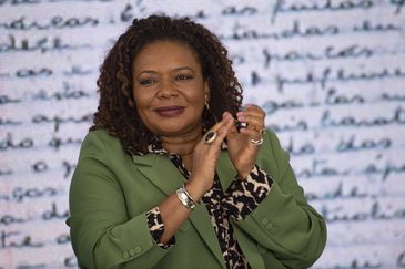 Brasília (DF), 05/04/2023 - A ministra da Cultura, Margareth Menezes, durante cerimônia de lançamento do Edital Prêmio Carolina Maria de Jesus de Literatura Produzida por Mulheres 2023.