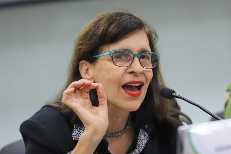 Brasília (DF), 22/05/2023 - Sec. de Politicas e Programas Estratégicos SEPPE - MCTI, Marcia Cristina Barbosa, no  lançamento do Plano Decenal para a Ciência Antártica do Brasil. Foto: Wilson Dias/Agência Brasil