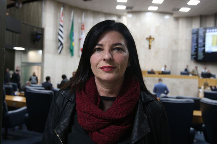 São Paulo (SP), 31/05/2023 - A covereadora do mandato coletivo Bancada Feminista do PSOL, Silvia Ferraro, fala sobre o Plano Diretor Estratégico na Câmara Municipal. Foto: Rovena Rosa/Agência Brasil