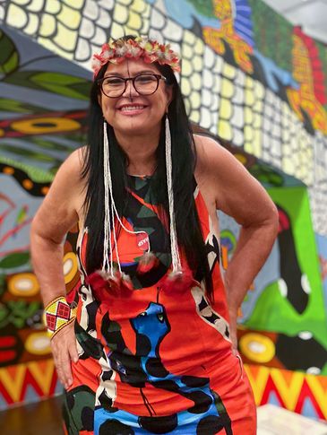 10/06/2023 - Kássia Borges Karajá. Foto Aline Beckstein/Divulgação