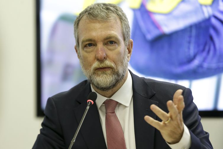 Brasília (DF), 02/08/2023 -  O representante do Banco Interamericano de Desenvolvimento no Brasil, Morgan Doyle, participa de cerimônia para anúncio da construção participativa da Estratégia Nacional de Governo Digital. Foto: Marcelo Camargo/EBC