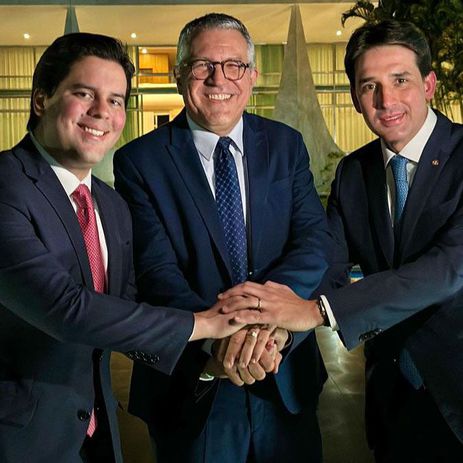 Brasília (DF), 06.09.2023 - Anunciados os novos ministros, os deputados André Fufuca (Esportes) e Silvio Costa Filho (Portos e Aeroportos). Foto: Ricardo Stuckert/PR