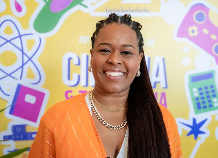 18/10/2023 - Cientista Jaqueline Goes de Jesus - Cerimônia de Lançamento do Prêmio Jovem Cientista - 20ª SNCT. Foto: Rodrigo Cabral (ASCOM/MCTI)