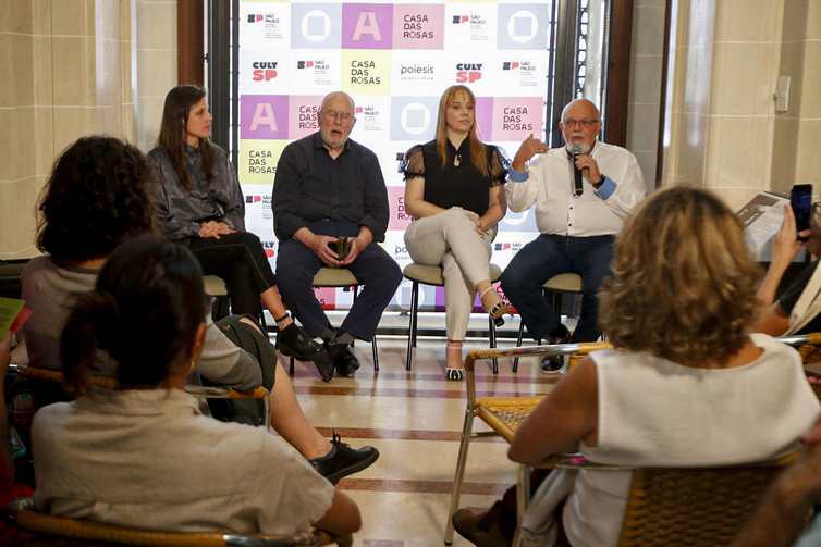 São Paulo (SP) 27/10/2023 - Reabertura da Casa das Rosas na avenida Paulista com entrevista coletiva da Secretária estadual de Cultura, Marília Marton.  
Foto: Paulo Pinto/Agência Brasil