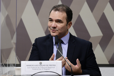 Brasília (DF) - 2021 - Juiz federal indicado para compor o Conselho Nacional de Justiça (CNJ), no biênio 2021/2023, na vaga indicada pelo Superior Tribunal de Justiça, Marcio Luiz Coelho de Freitas. Foto: Pedro França/Agência Senado