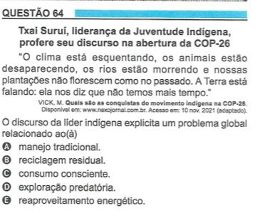 06/11/2023, Enem: Escritores, lideranças e músicos comentam questões que citam suas obras. Foto: Enem