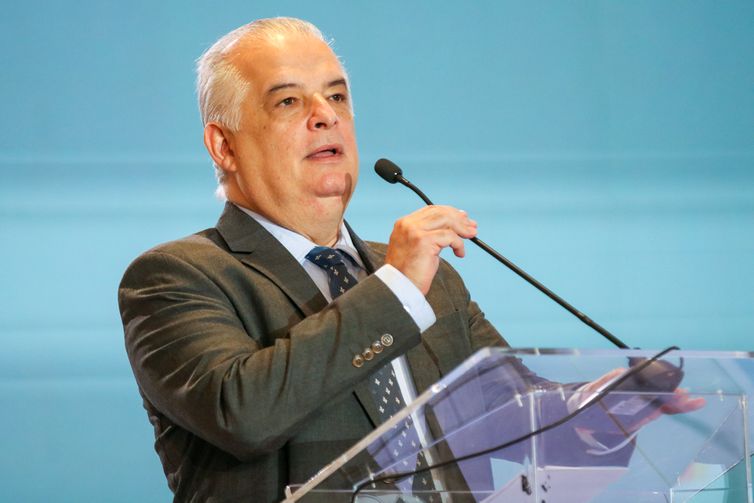 Brasília, DF 16/11/2023 O ministro do  Empreendedorismo, da Microempresa e da Empresa de Pequeno Porte, Márcio França,  ldurante lançamento do novo programa Brasil Mais Produtivo, na Confederação Nacional da Indústria (CNI) Foto: Fabio Rodrigues-Pozzebom/ Agência Brasil