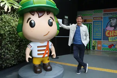 São Paulo (SP), 05/01/2024 - Roberto Gómez Fernández, filho de Roberto Bolaños, participa da abertura da mostra Chaves: A Exposição, no MIS Experience. Foto: Rovena Rosa/Agência Brasil