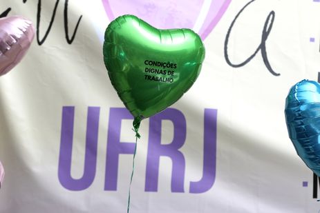 Rio de Janeiro (RJ), 19/04/2024 - A ADUFRJ (Associação dos Docentes da Universidade Federal do Rio de Janeiro) promove ato 