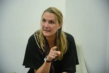 Rio de Janeiro (RJ), 23/05/2024 – A chefe da unidade de alfabetização midiática e informacional e competências digitais da UNESCO, Adeline Hulin durante o Encontro Internacional de Educação Midiática, no centro da capital fluminense. Foto: Tomaz Silva/Agência Brasil