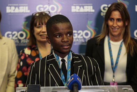 Ângelo Miguel/MEC Brasília (DF) 29/10/2024 - Thando Ntintili, estudante da Toli Senior Secondary School
Foto: Ângelo Miguel/MEC