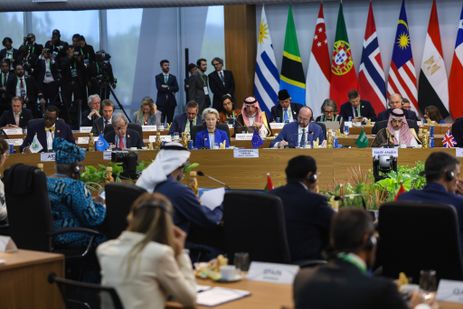 Tomaz Silva/Agência Brasil Rio de Janeiro (RJ), 18/11/2024 – Mesa de abertura do G20, no MAM, na zona central da capital fluminense. Foto: Tomaz Silva/Agência Brasil