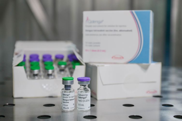 Tony Oliveira/ AG Brasilia Vacina Qdenga usada para casas de Dengue. Vacina contra Dengue. Foto: Tony Oliveira/ AG Brasilia