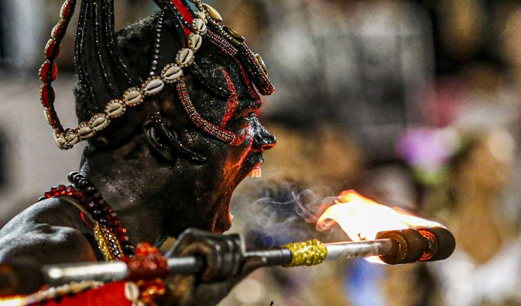 Paulo Pinto/Agência Brasil São Paulo (SP), 01/03/2025 - Carnaval 2025 - Sambódromo do Anhembi, desfile do Grupo Especial - Escola de Samba Gaviões da Fiel. Foto: Paulo Pinto/Agência Brasil