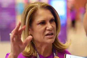 Fabio Rodrigues-Pozzebom/ Agência Brasil Brasília (DF) 14/03/2025 Estudantes de vários locais do país participam do Torneio Sesi de robótica. A gerente do Sesi, Katia Marangon, fala com a Agência Brasil Foto: Fabio Rodrigues-Pozzebom/ Agência Brasil