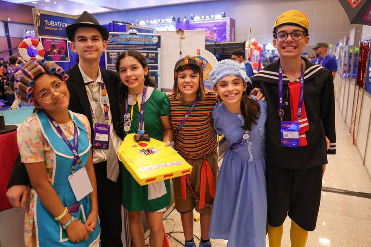 Fabio Rodrigues-Pozzebom/ Agência Brasil Brasília (DF) 14/03/2025 Estudantes de vários locais do país participam do Torneio Sesi de robótica. Estudantes de Araguaína, no Tocantins, falam com a Agência Brasil Foto: Fabio Rodrigues-Pozzebom/ Agência Brasil