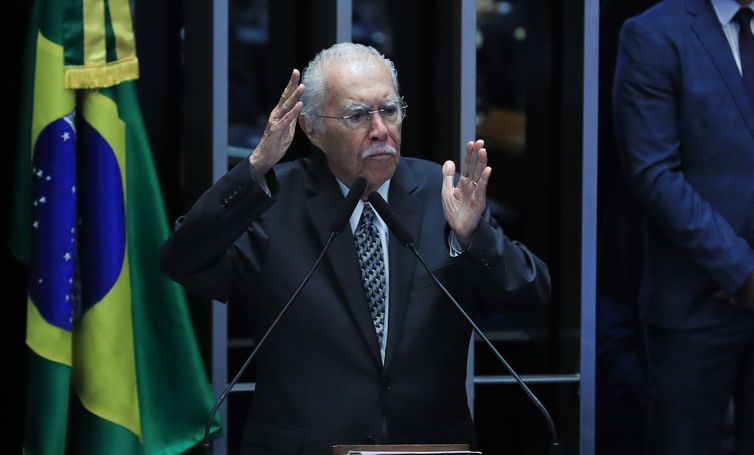 Lula Marques/Agência Brasil Brasília (DF), 18/03/2025 -Sessão solene em homenagem a redemocratização. ( Ex-presidente José Sarney participou da homenagem). Foto: Lula Marques/Agência Brasil