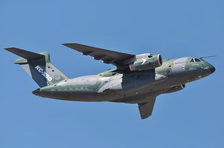 09/10/2023, Avião da Embraer KC 390. Foto: Marcos Corrêa/PR/Wikipedia