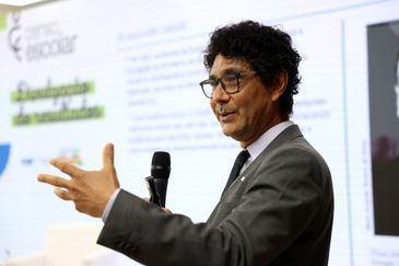 Brasília (DF), 09/04/2025 - O Diretor de Estatísticas Educacionais (Deed) do Inep, Carlos Eduardo Moreno Sampaio durante coletiva de imprensa para divulgação dos destaques do Censo Escolar 2024. Foto: José Cruz/Agência Brasil