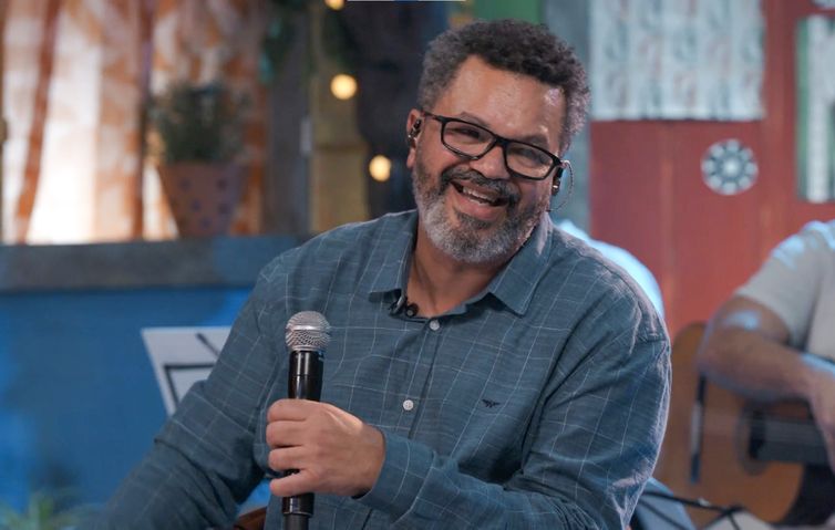 Rio de Janeiro - 04/04/2025 Samba na Gamboa, da TV Brasil, celebra a Portela com Marquinhos de Oswaldo Cruz. Foto TV Brasil.