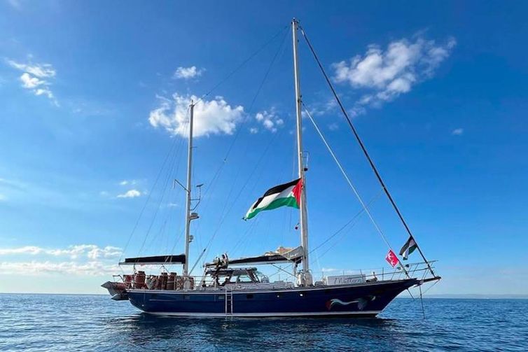 gazafreedomflotilla/Instagram Brasília (DF), 07/06/2025 - Embarcação Madeleine, da Coalizão Flotilha da Liberdade. Foto: gazafreedomflotilla/Instagram