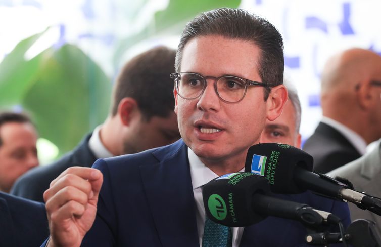 Brasília (DF), 29/05/2025  - Presidente da Câmara dos deputados, Hugo Motta, durante coletiva à imprensa após a reunião de lideres.  Foto: Lula Marques/Agência Brasil