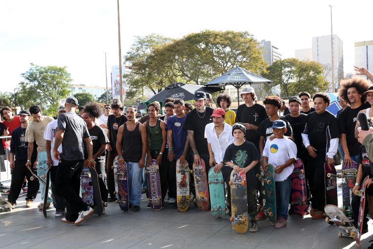 Brasília (DF), 11/07/2025 - Skatistas participam de pré-evento do Street League Skate Boarding (SLS). Foto: Antonio Cruz/Agência Brasil