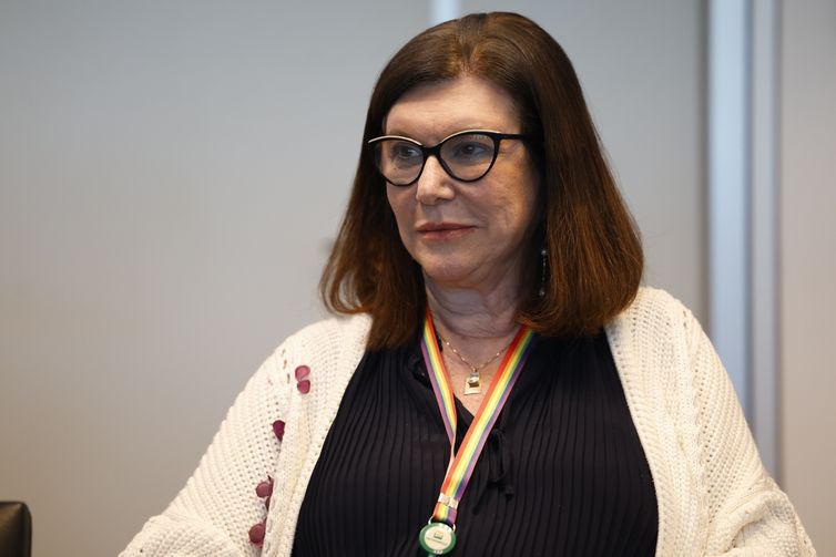 Rio de Janeiro (RJ), 18/06/2025 – A presidente da Petrobras, Magda Chambriard, faz balanço de um ano de gestão, acompanhanda da diretoria na sede da empresa. Foto: Fernando Frazão/Agência Brasil