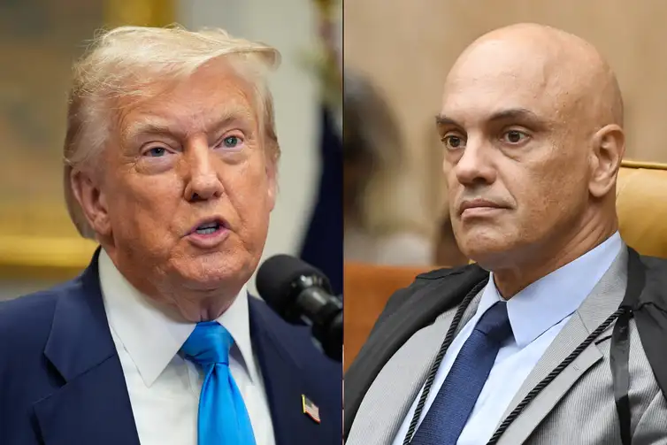 Reuter/Yuri Gripas e Carlos Moura/STF Donald Trump e Alexandre de Moraes. Reuters/Yuri Gripas e Carlos Moura/STF
Alexandre de Moraes