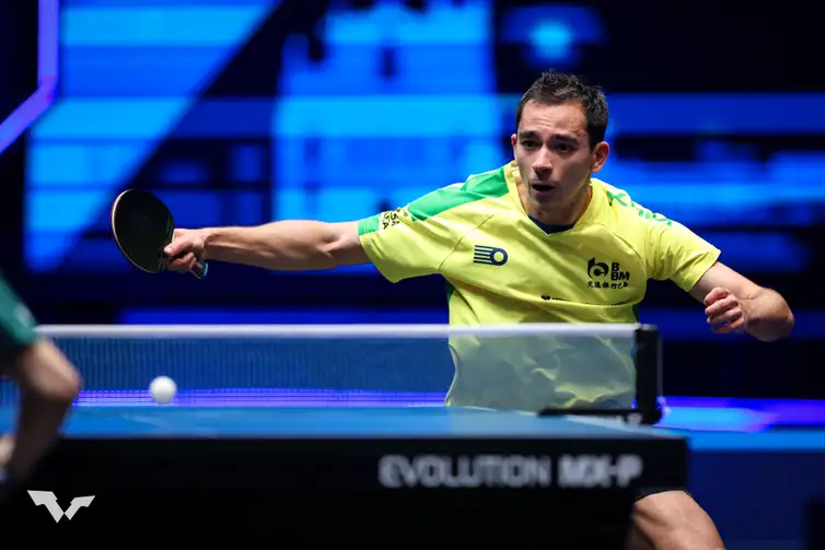 São Paulo - 06/07/2025 - Dirigente responsabiliza Hugo Calderano por imbróglio com visto
Sem poder competir nos EUA, brasileiro perderá competição importante. Foto: Divulgação/WTT