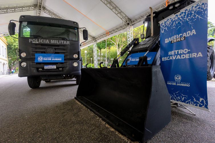 Marcelo Regua Rio de Janeiro- 17/11/2025 - Governador Cláudio Castro participa do lançamento da operação Barricada Zero, no palácio Guanabara - Fotos: Marcelo Regua