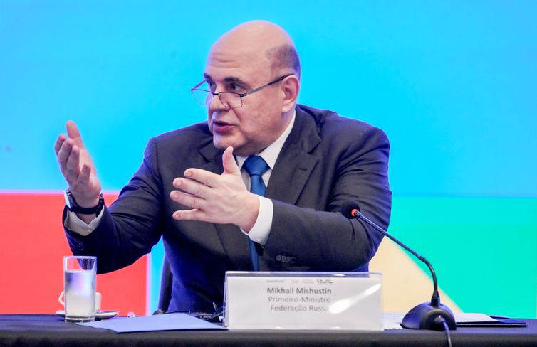 05/02/2026 - Brasília - O vice-presidente da República e ministro do Desenvolvimento, Indústria, Comércio e Serviços, Geraldo Alckmin, e o primeiro-ministro da Rússia, Mikhail Mishustin, durante a 8ª Reunião da Comissão Brasil-Rússia de Alto Nível de Cooperação, no Palácio do Itamaraty. Foto: Rafa Neddermeyer/Agência Brasil