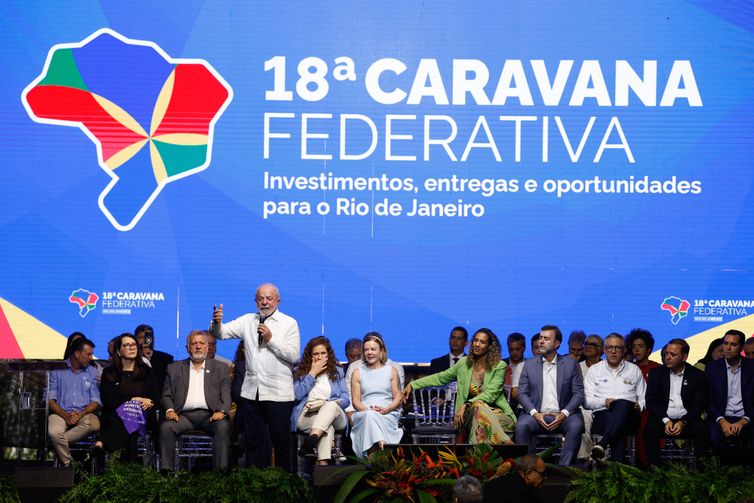 Niterói (RJ), 26/03/2026 – O presidente da República, Luiz Inácio Lula da Silva, participa da cerimônia de abertura da Caravana Federativa do Rio de Janeiro. Foto: Fernando Frazão/Agência Brasil