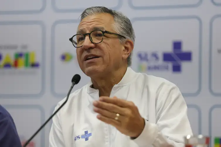 Fabio Rodrigues-Pozzebom/ Agência Brasília Brasília (DF) 05/03/2026 - O ministro da Saúde, Alexandre Padilha, anuncia pacote de medidas voltadas à proteção e ao cuidado integral da saúde das mulheres no SUS, em alusão ao Dia Internacional da Mulher.Foto: Fabio Rodrigues-Pozzebom/ Agência Brasil