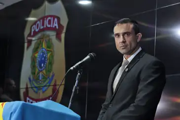 Paulo Pinto/Agência Brasil São Paulo (SP), 15/04/2026 - Delegado Regional Polícia Judiciária, Marcelo Maceiras, durante entrevista coletiva sobre a Operação Narcofluxo, que prendeu cantores e influencidadores. Foto: Paulo Pinto/Agencia Brasil