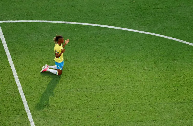 Soccer Football - FIFA World Cup 2026 - Round of 16 - Brazil v Norway - New York New Jersey Stadium, East Rutherford, New Jersey, U.S. - July 5, 2026
Brazil's Danilo Santos looks dejected after the match as Brazil are eliminated from the World Cup REUTERS/Carlos Barria